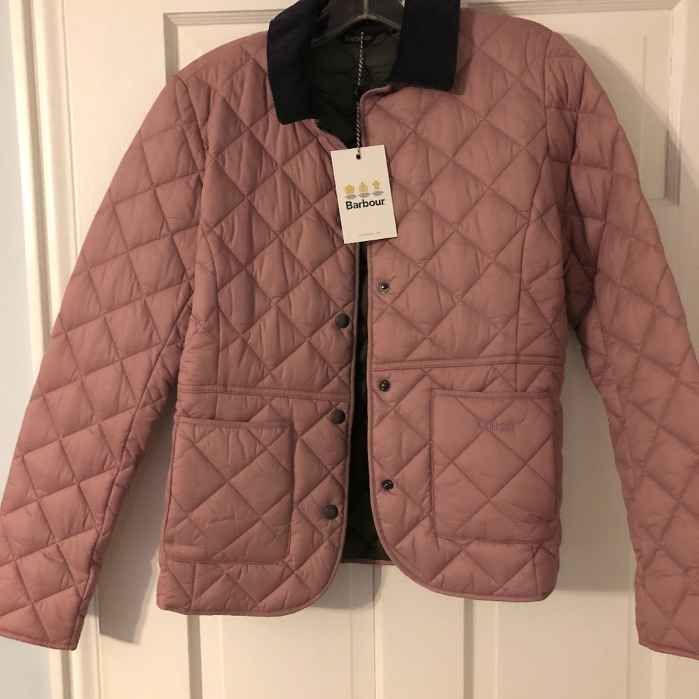 New Women's Barbour Deveron Quilted Coat- Size 6